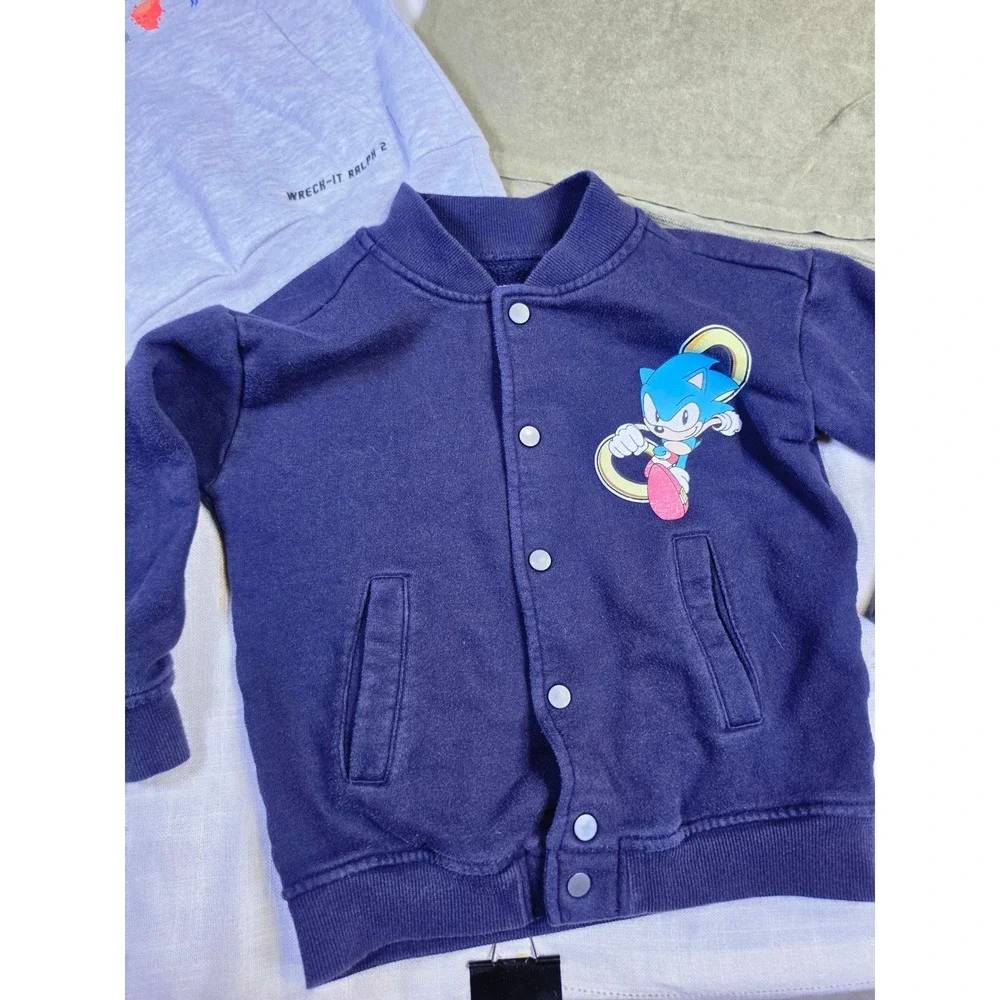 Boys Graphic Top Lot Sonic Hedgehog Jacket Wreck-It Ralph Hoodie Art Class Tee